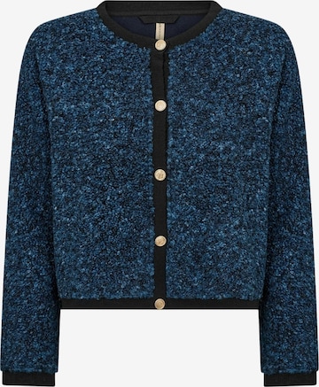 Soyaconcept Gebreid vest ' SC-BESSIE ' in Blauw: voorkant