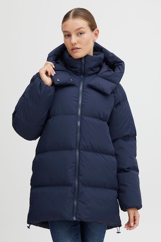 Oxmo Winter Coat 'Oxelie' in Blue: front