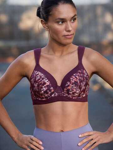 Next T-Shirt Športni nederček | vijolična barva: sprednja stran