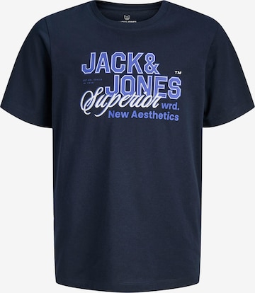 Jack & Jones Junior Majica | modra barva: sprednja stran