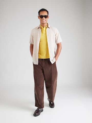 UNITED COLORS OF BENETTON Regular fit Shirt in Yellow