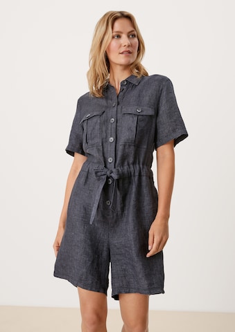 s.Oliver Jumpsuit in Blauw: voorkant
