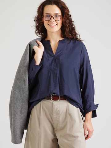ONLY Carmakoma - Blusa en azul: frente