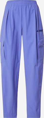 Pantalon outdoor ADIDAS TERREX en violet : devant