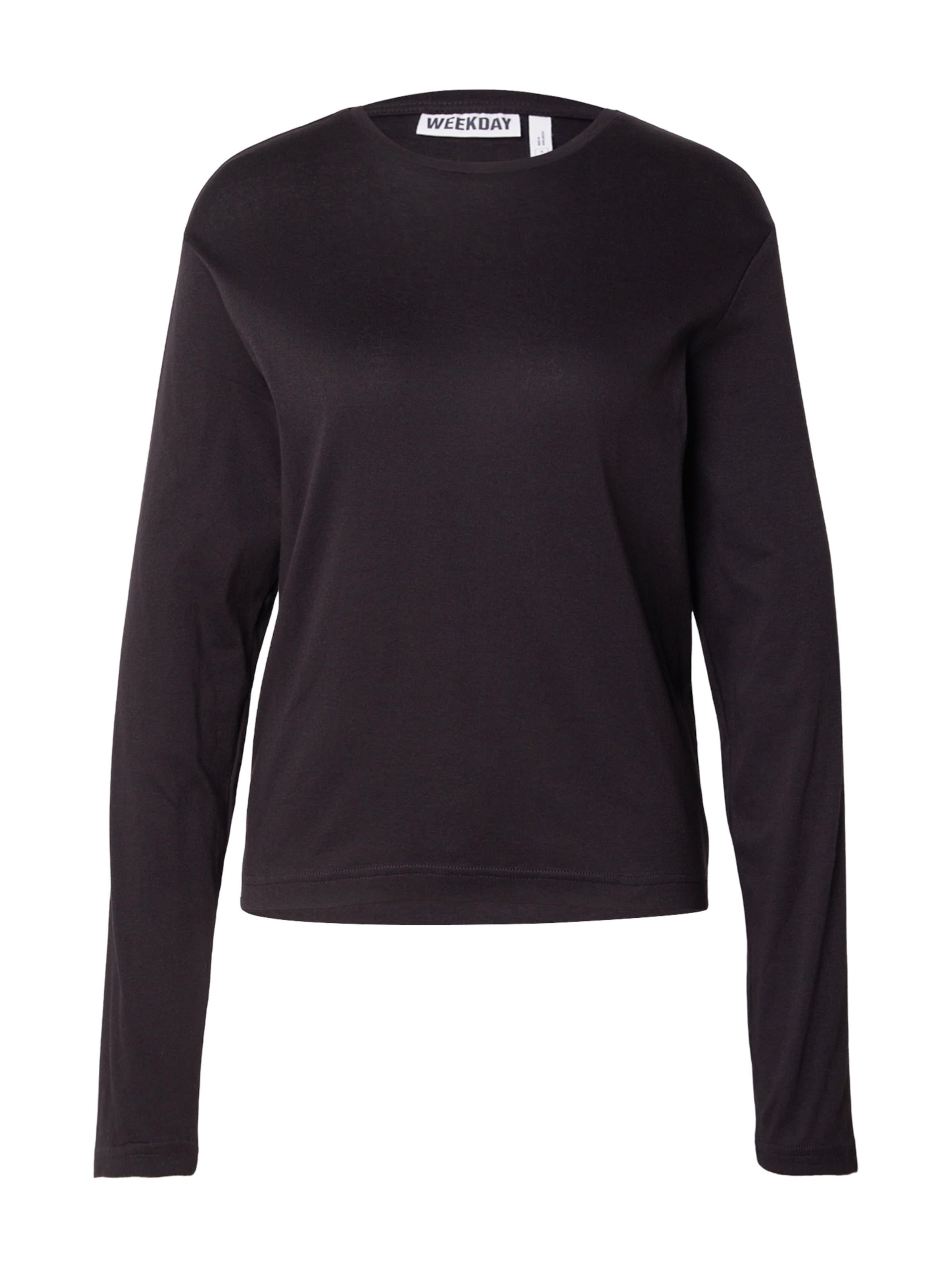 WEEKDAY T-shirt 'Niki' en XS en noir, Vue avec produit