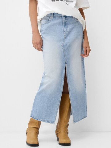 Bershka Skirt in Blue: front