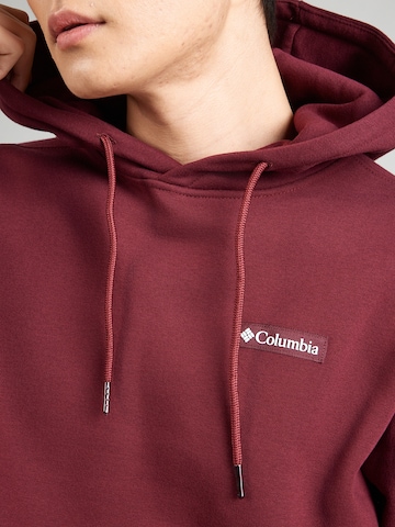 COLUMBIA Športová mikina 'Meridian Creek' - Červená