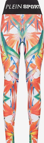 Plein Sport - Skinny Leggings em branco: frente