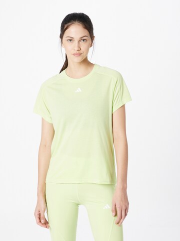 ADIDAS PERFORMANCE - Camisa funcionais 'Train Essentials' em verde: frente