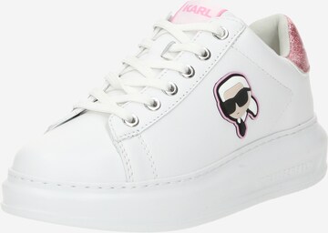 Karl Lagerfeld Sneakers laag in Wit: voorkant