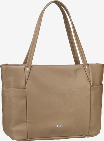 ZWEI Shopper 'Pia PI170' in Brown: front