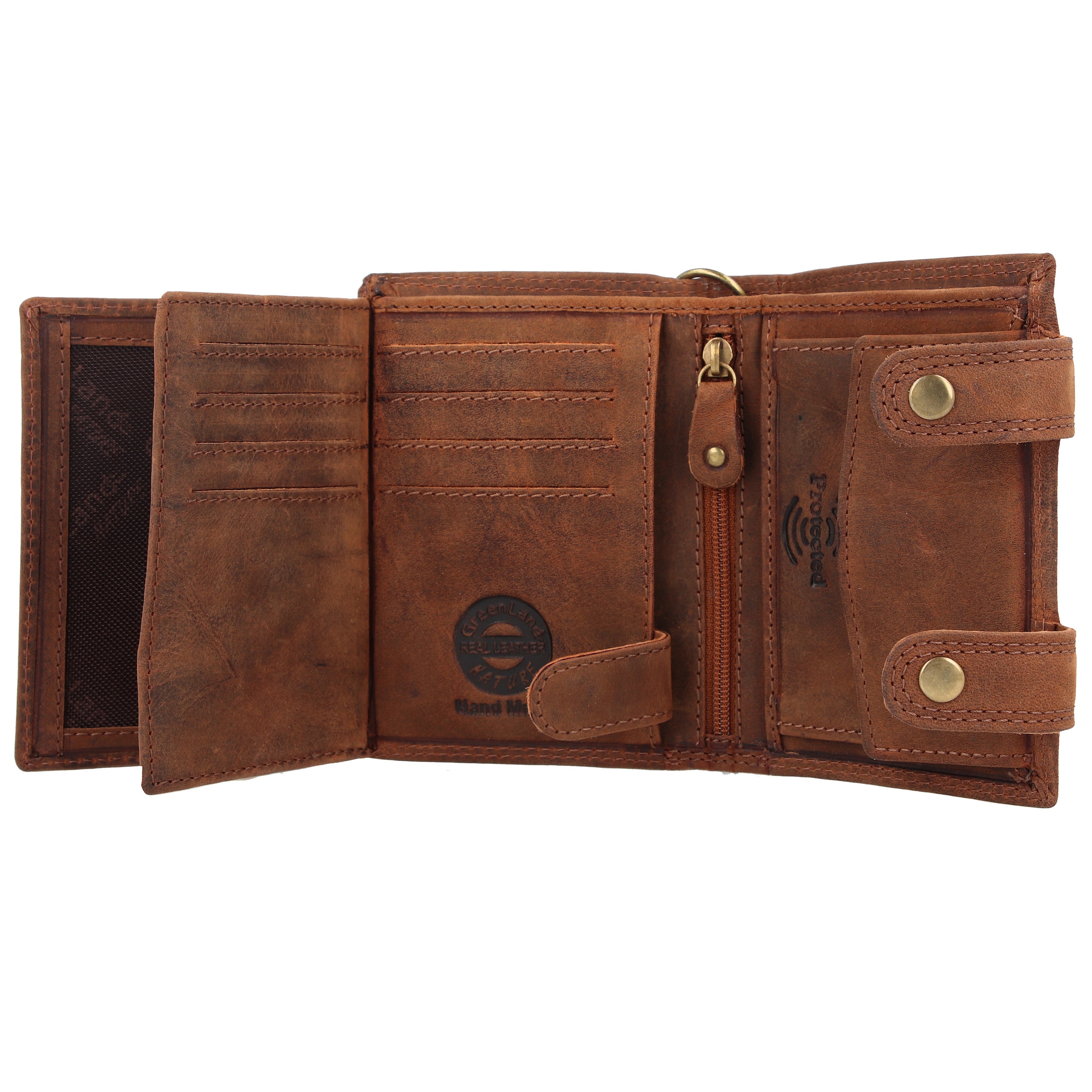 Porte-monnaies 'Montenegro' Greenland Nature en marron