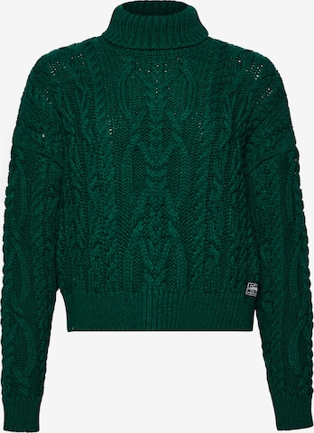 Pull-over Superdry en vert : devant