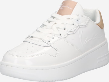 Sneaker bassa di Karl Kani in bianco: frontale