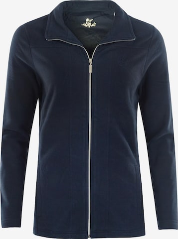 HAJO Fleece Jacket in Blue: front