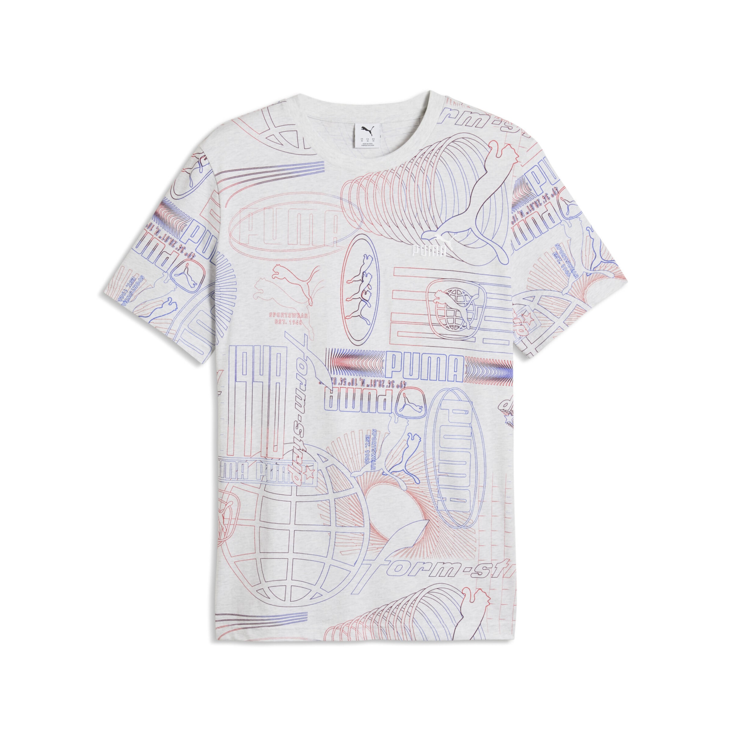 PUMA Shirt 'Essentials' in Weiß: Vorderseite