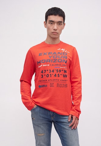 CAMP DAVID Shirt in Orange: front