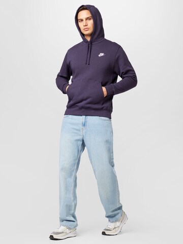 Nike Sportswear Regular fit Sweatshirt 'Club Fleece' in Purple