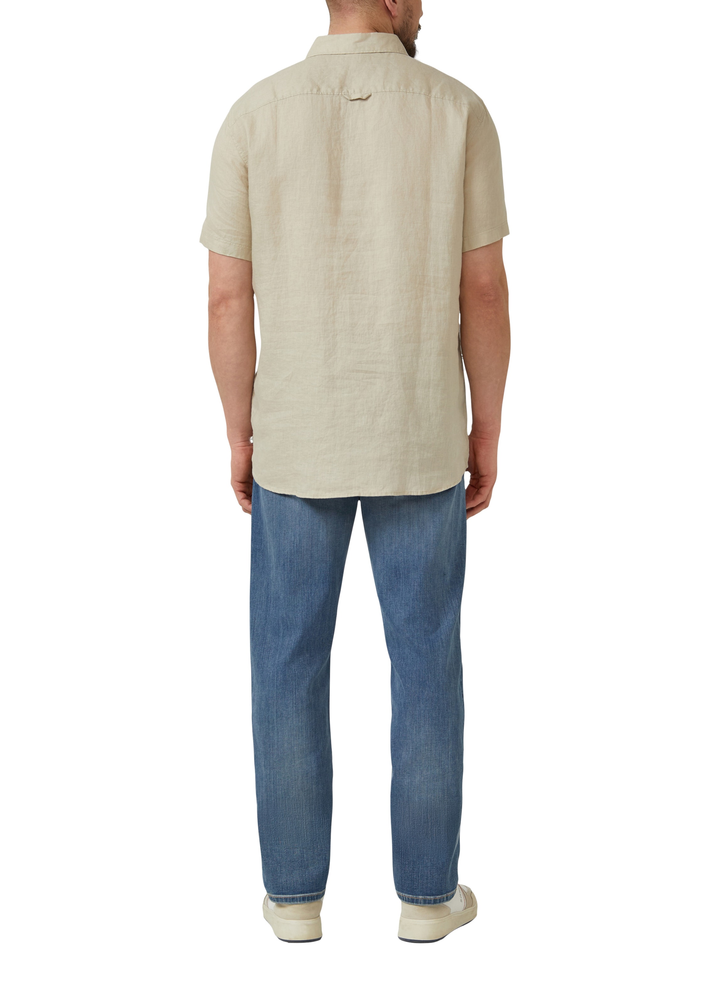 s.Oliver Regular fit Overhemd in Beige