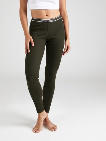 Skinny Leggings Tommy Jeans en vert : devant