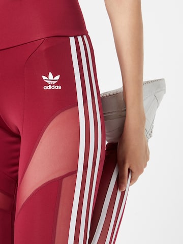 ADIDAS ORIGINALS Skinny Leggings 'Centre Stage' in Rot