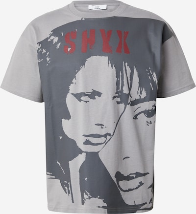 SHYX T-Shirt en gris / graphite / rouge, Vue avec produit