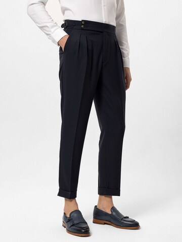 Antioch Regular Pleat-front trousers 'Aaren' in Blue