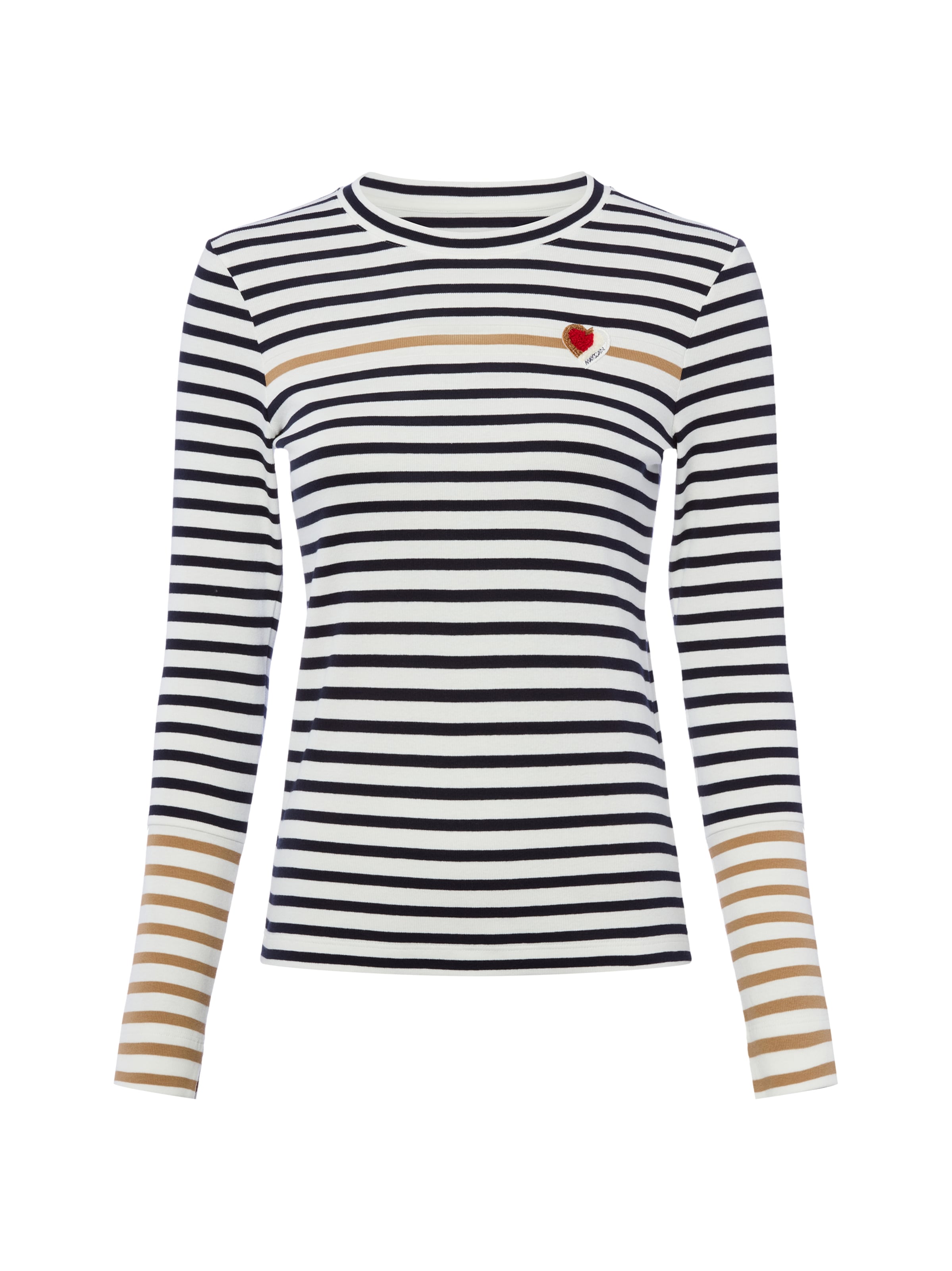 T-shirt Marc Cain en blanc : devant