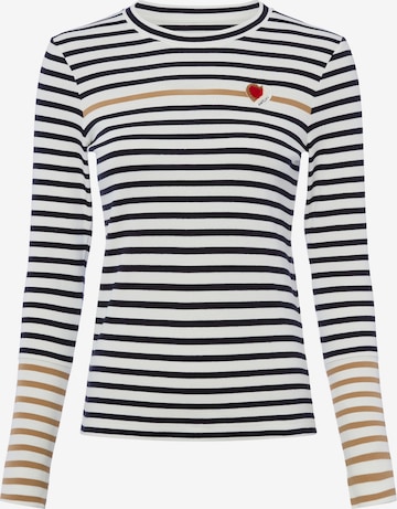 T-shirt Marc Cain en blanc : devant