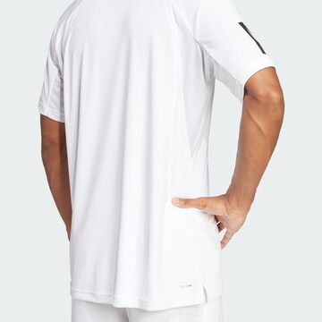 ADIDAS PERFORMANCE Λειτουργικό μπλουζάκι 'Club Fleece' σε λευκό