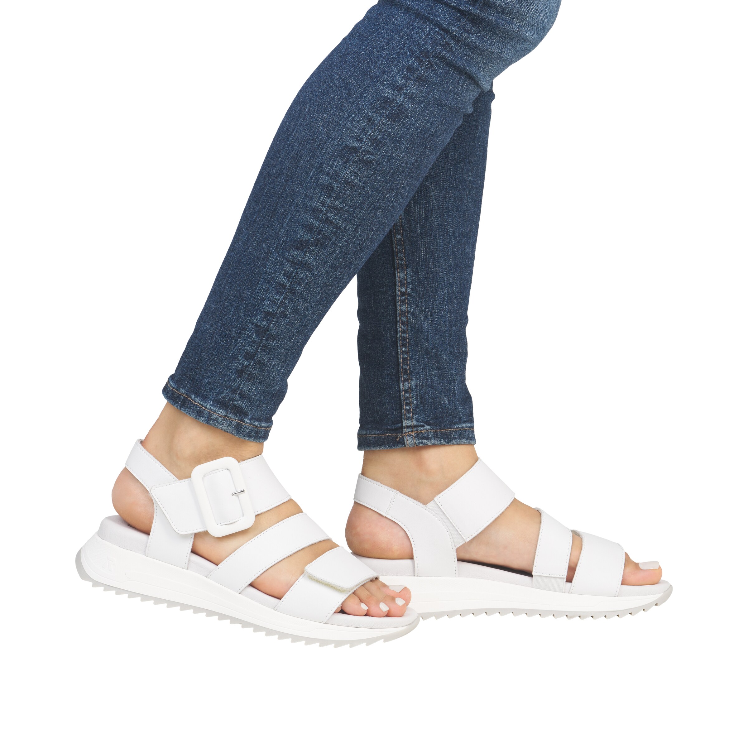 Sandales à lanières 'W2950' Rieker Sport en blanc : devant