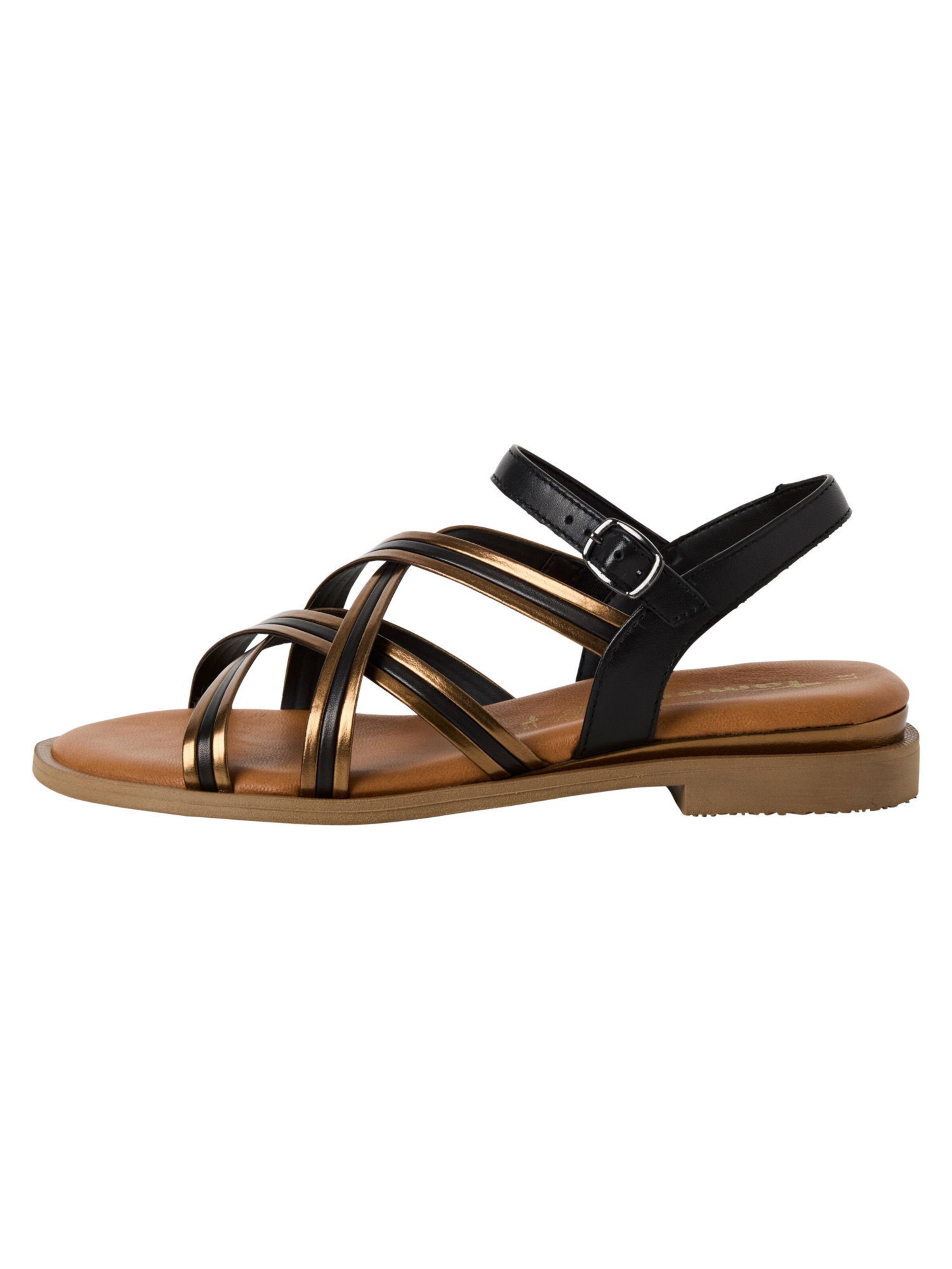 Tamaris Strap sandal in Black
