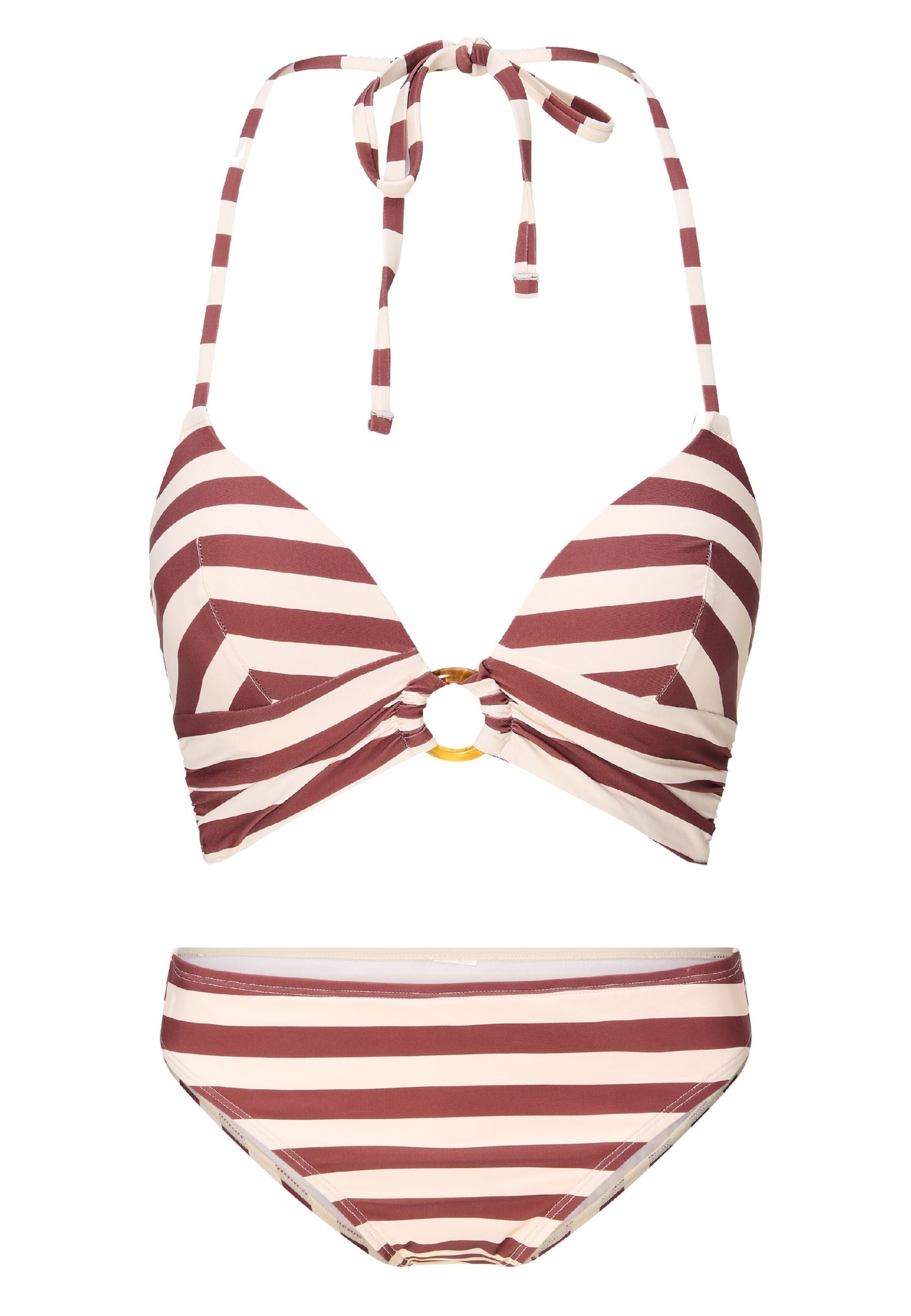 LingaDore Triangel Bikini in Bruin: voorkant