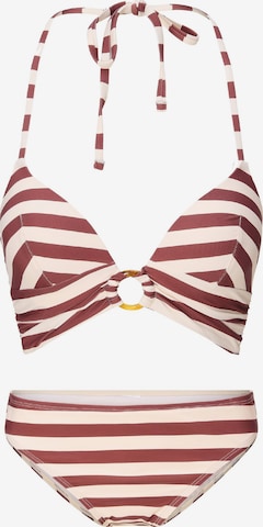 LingaDore Triangel Bikini in Bruin: voorkant