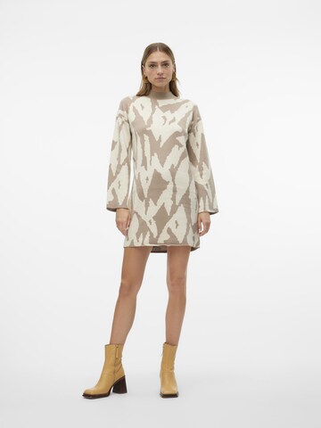 VERO MODA Strikkjole 'GOLD' i beige