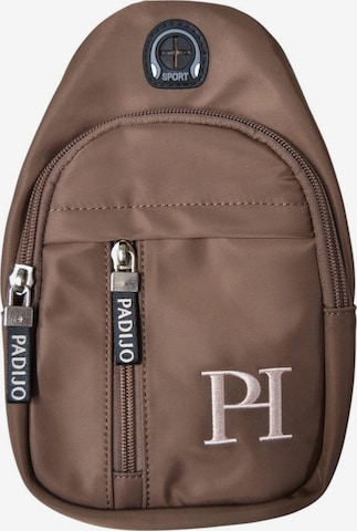 Sac à bandoulière PADIJO en marron : devant