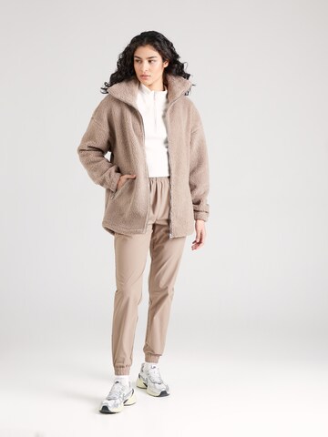 Aim'n Athletic Zip-Up Hoodie 'Pile' in Brown
