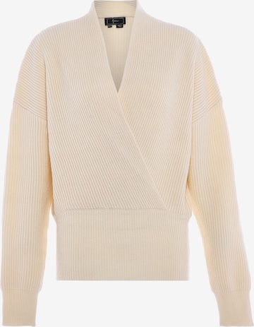 faina - Pullover em branco: frente