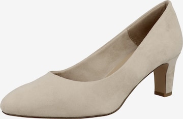 TAMARIS - Zapatos con plataforma en beige: frente