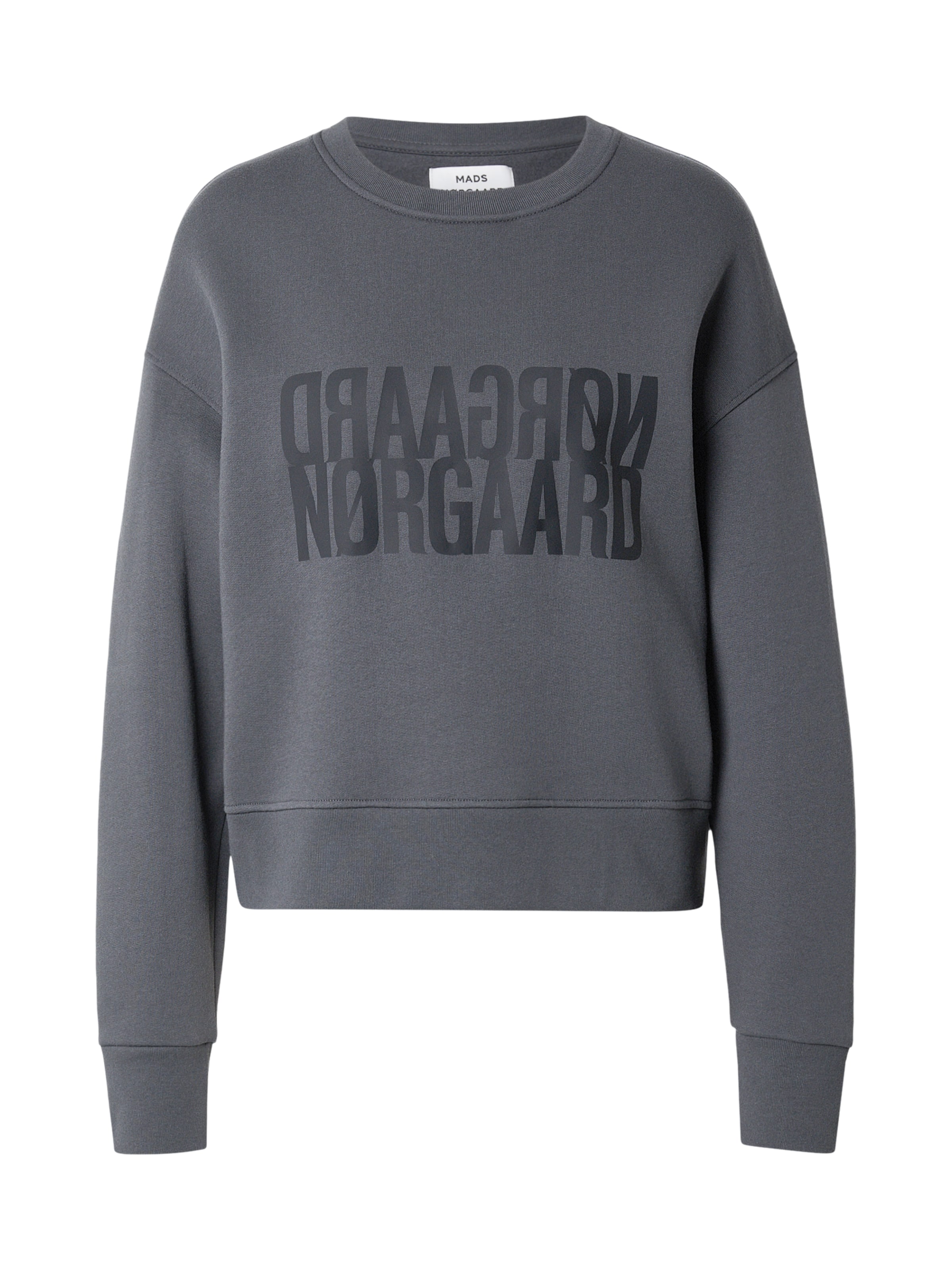 MADS NORGAARD COPENHAGEN Sweatshirt in Grau: Vorderseite