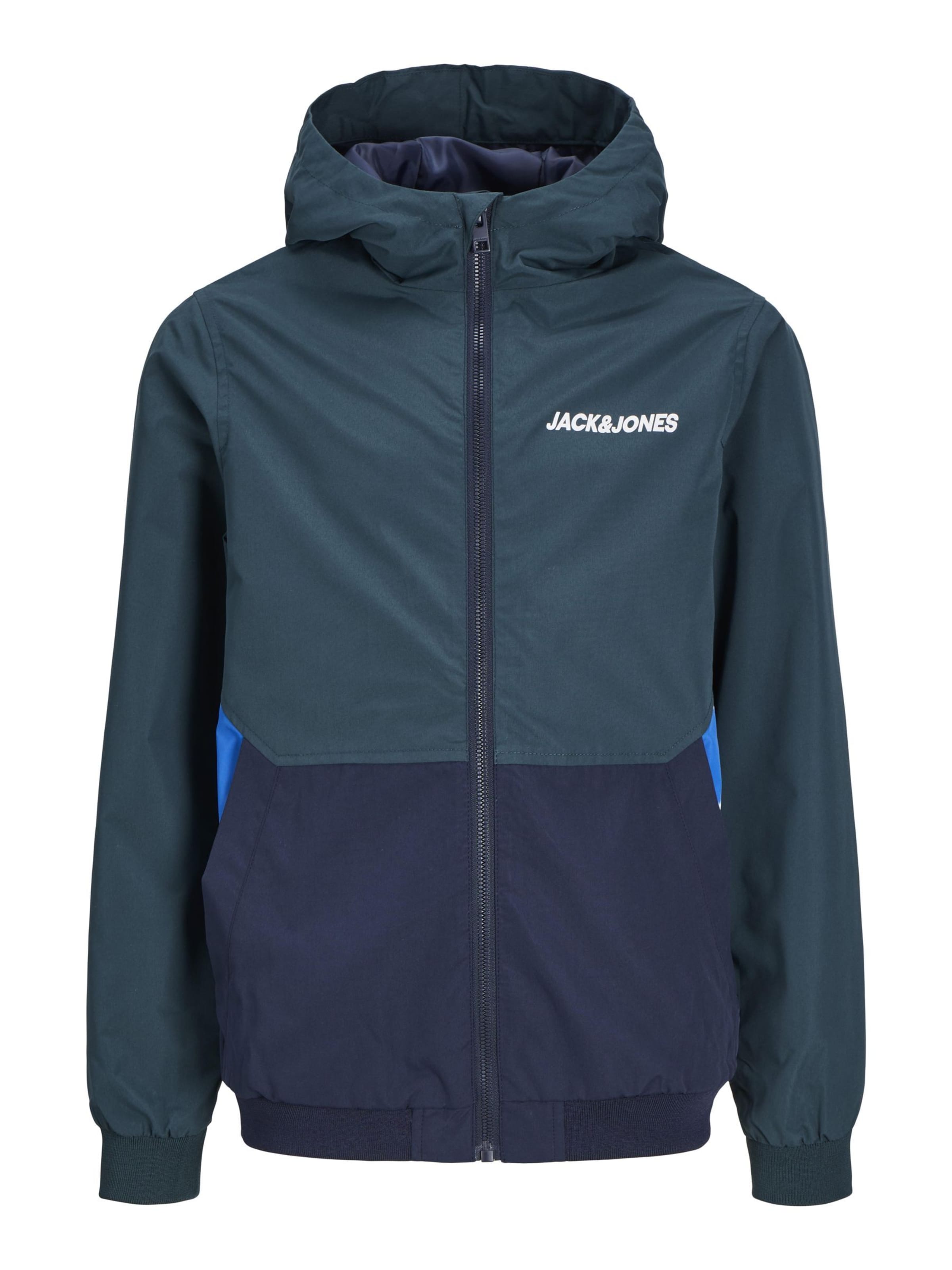 Jack & Jones Junior Between-Season Jacket 'JJERush' in Green: front