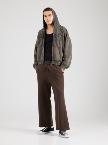 Loosefit Pantalon 'Astro' WEEKDAY en marron