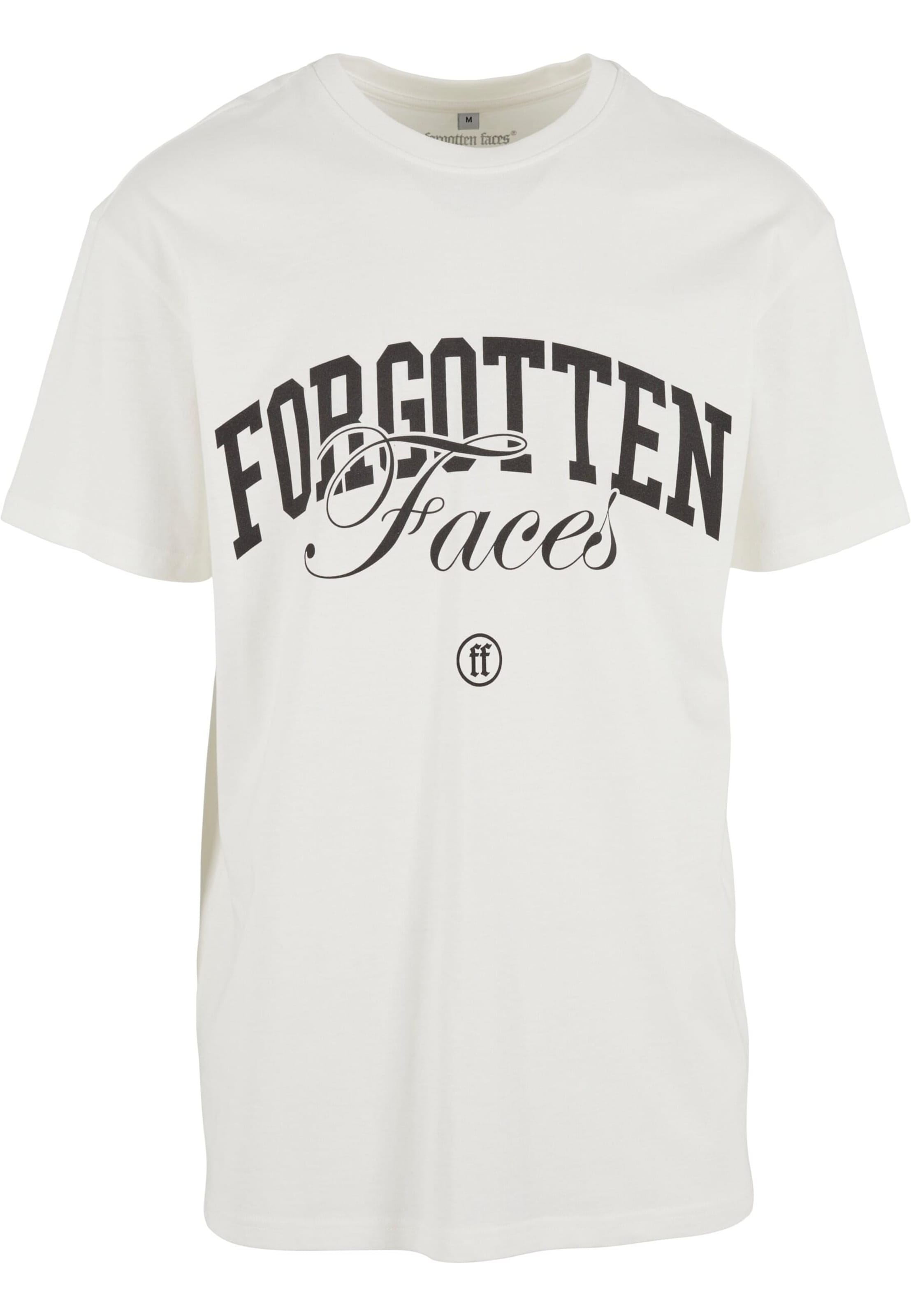 Maglietta 'Overgrown Skull' di Forgotten Faces in bianco: frontale