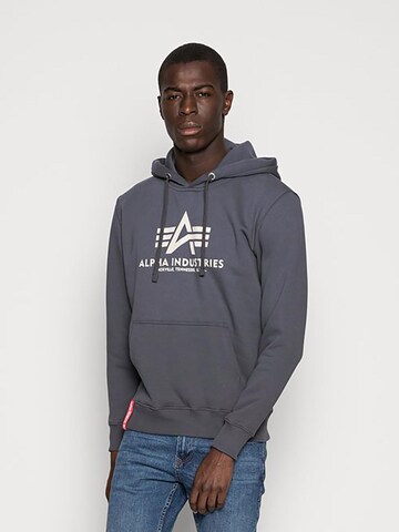 ALPHA INDUSTRIES Sweatshirt 'Basic' in Grey: front