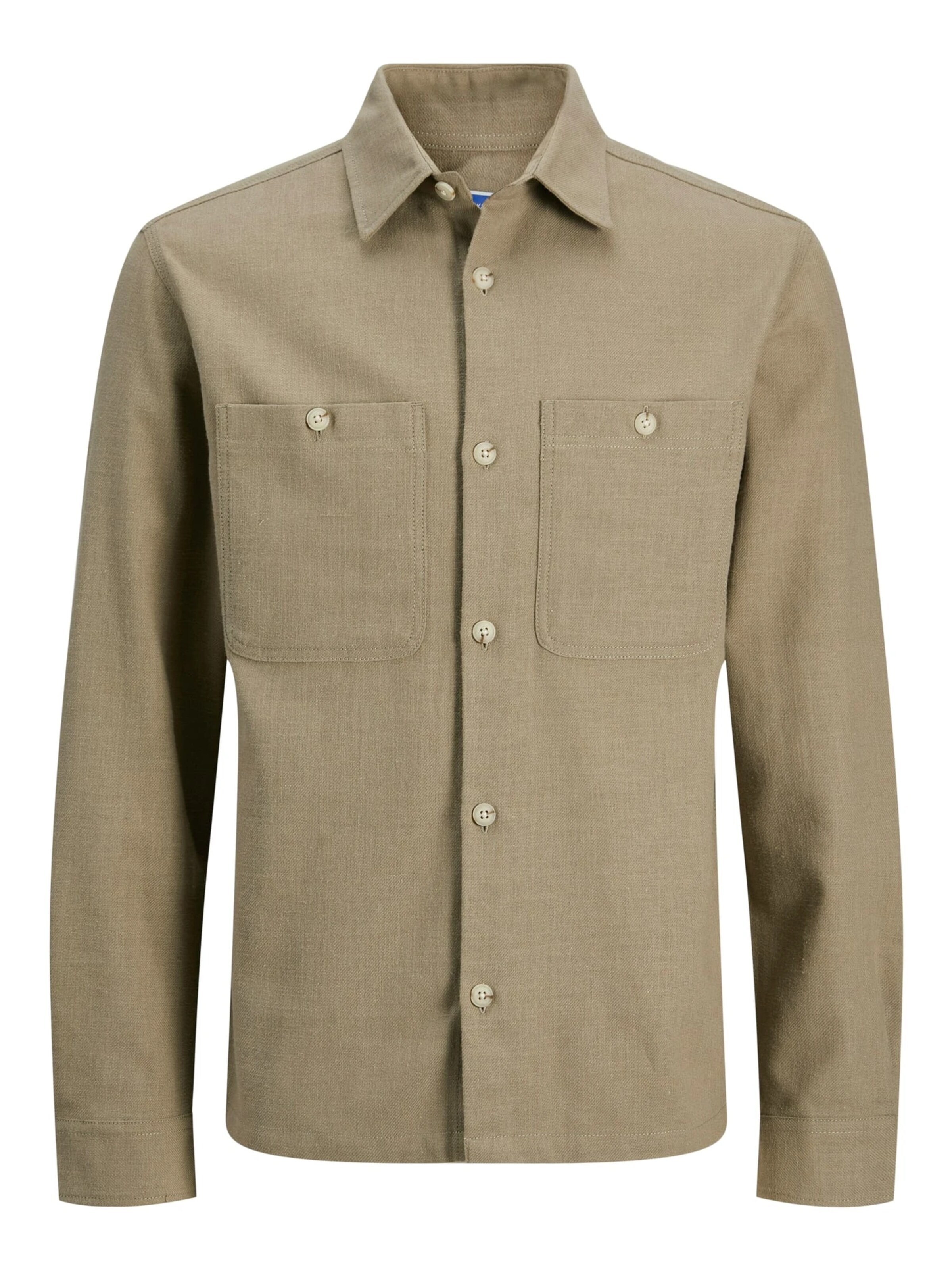 JACK & JONES Button Up Shirt 'Rayle' in M in Olive, Item view