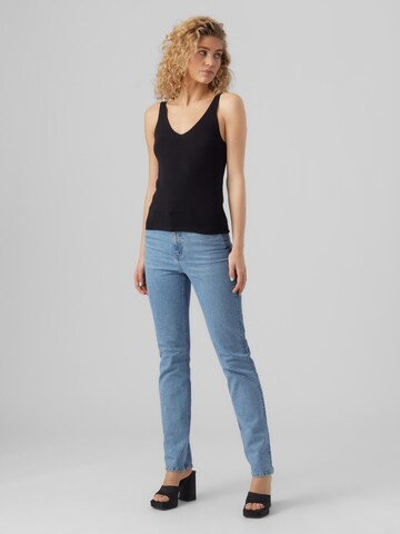 VERO MODA Gebreide top 'NEWLEX' in Zwart