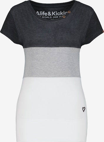 Alife and Kickin - Camiseta 'CoriAK' en gris: frente