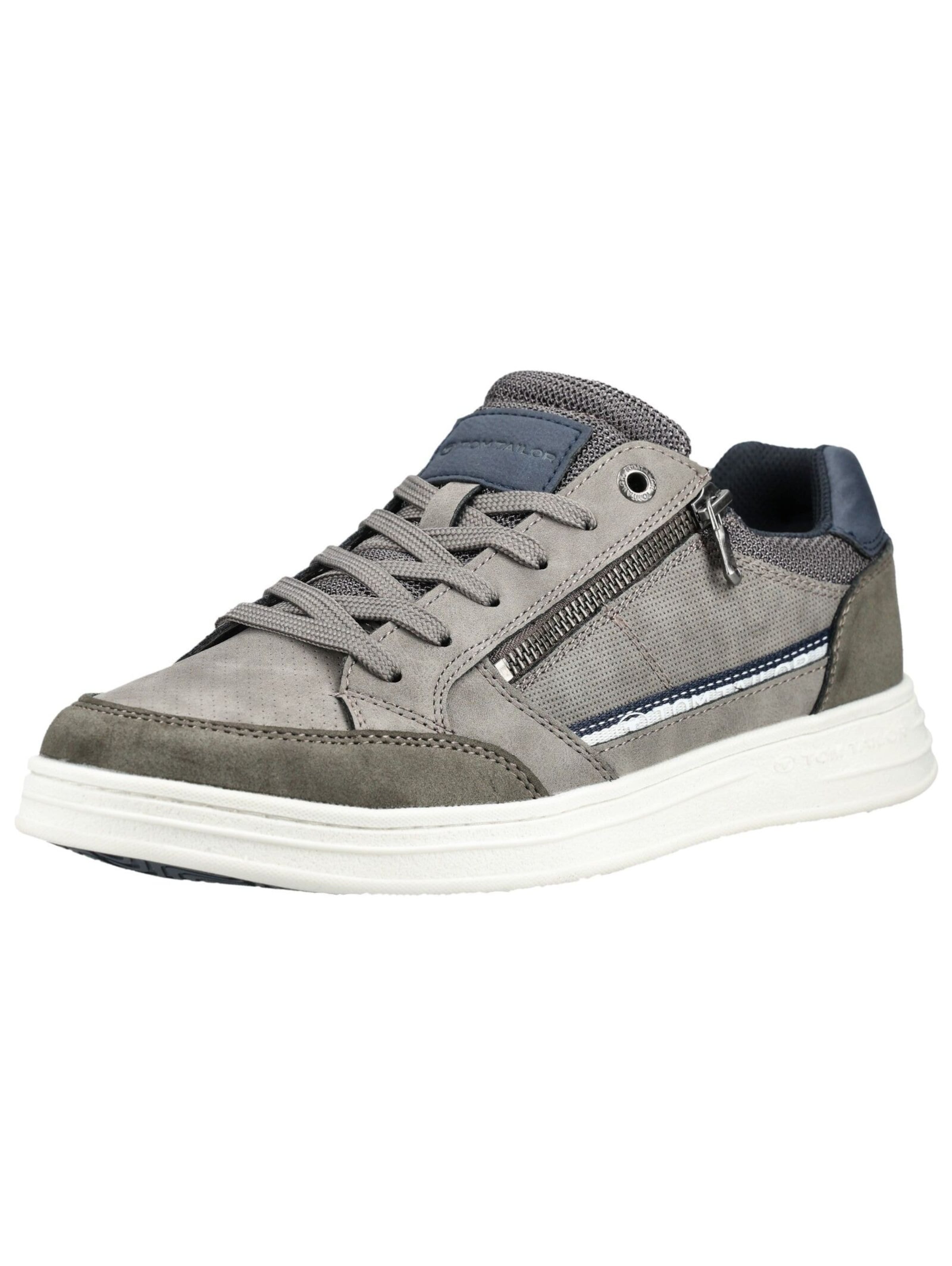 TOM TAILOR Sneakers laag in Grijs: voorkant