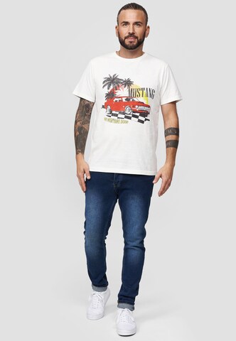 Recovered Shirt 'Ford Tropical Mustang' in Beige
