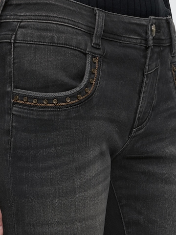 MOS MOSH Skinny Farkut 'MMNaomi Teni' värissä harmaa